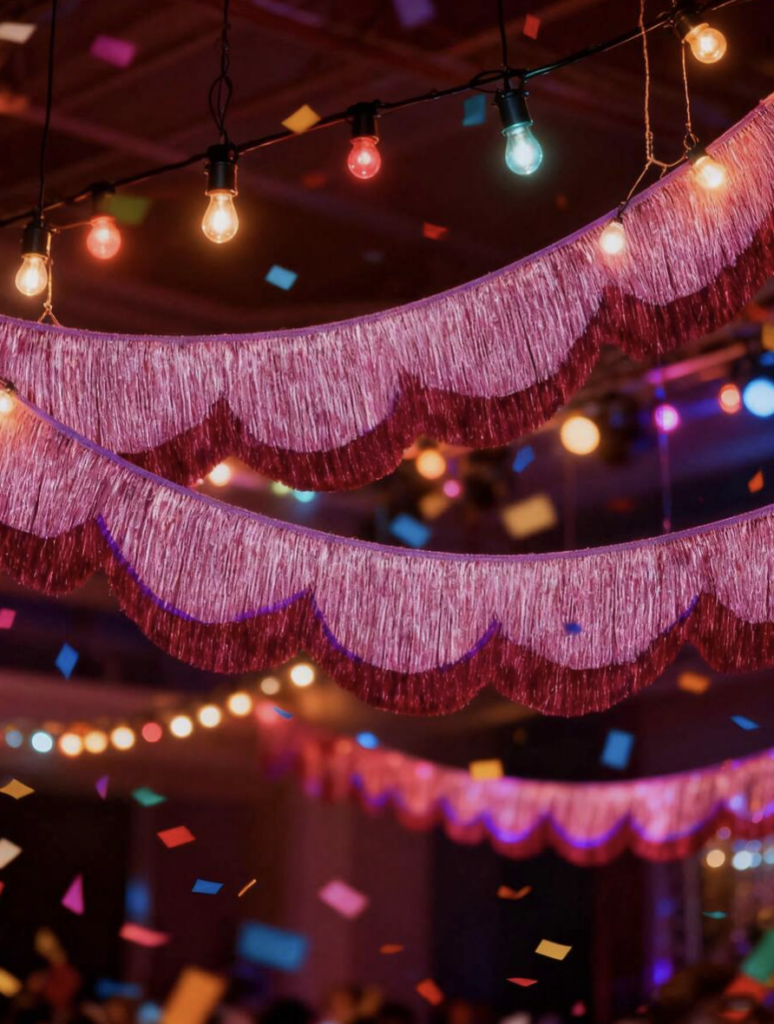 30th birthday decor ideas tinsel banner