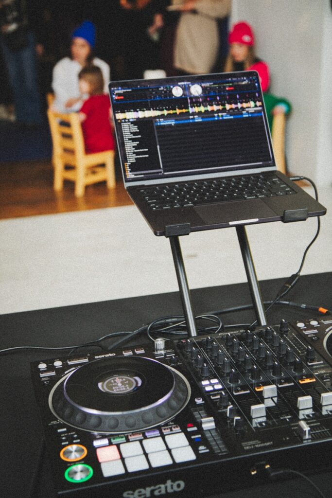 a photo of a dj booth