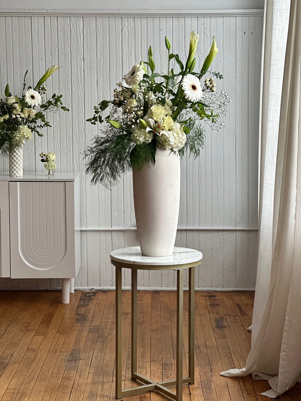 in house event + wedding flowers