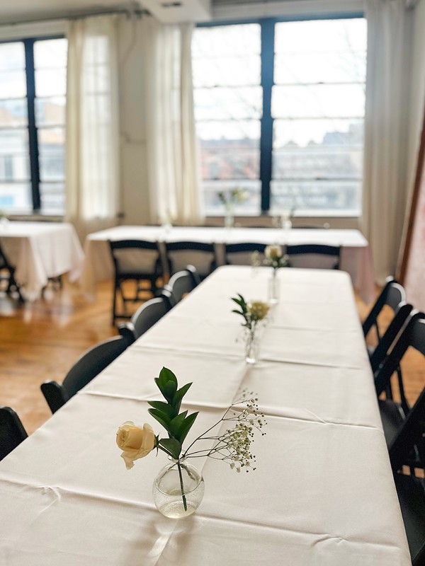 in house event + wedding flowers