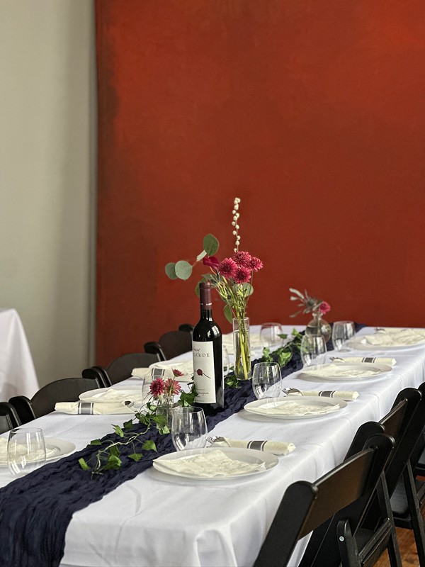 in house event + wedding flowers